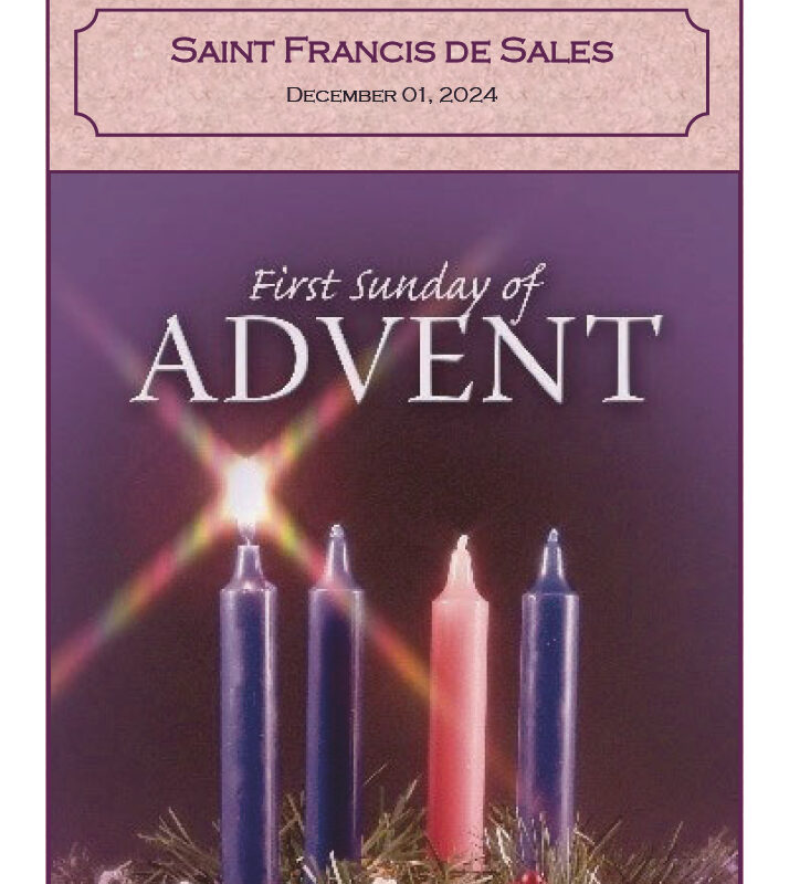 Weekly Bulletin, First Sunday of Advent, December 1, 2024